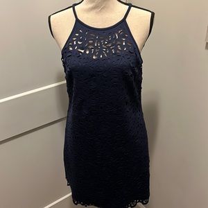 Lilly Pulitzer ladies small navy blue dress.